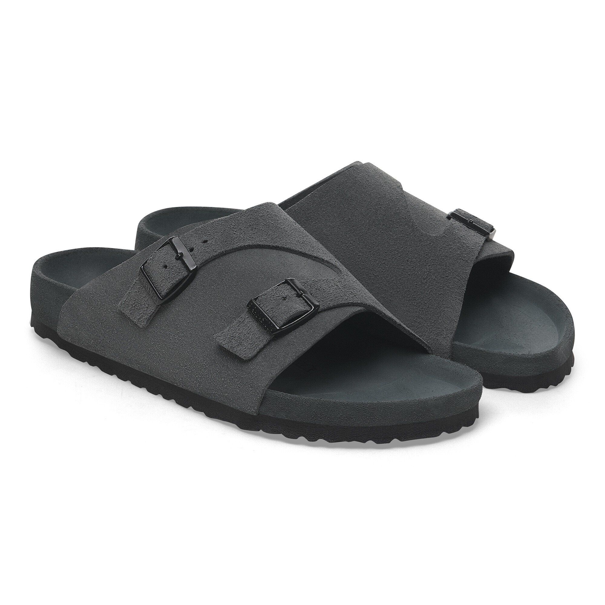 Zürich Suede Leather in Color Charcoal | BIRKENSTOCK Canada