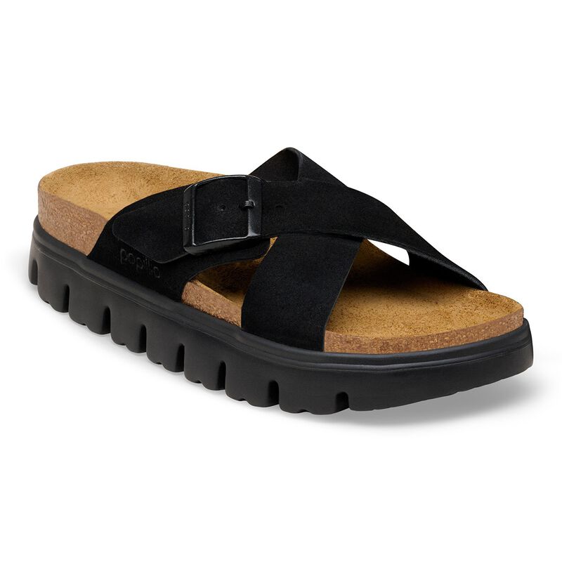 BIRKENSTOCK Siena Chunky Suede Leather Warm Sand Walk Edit detail