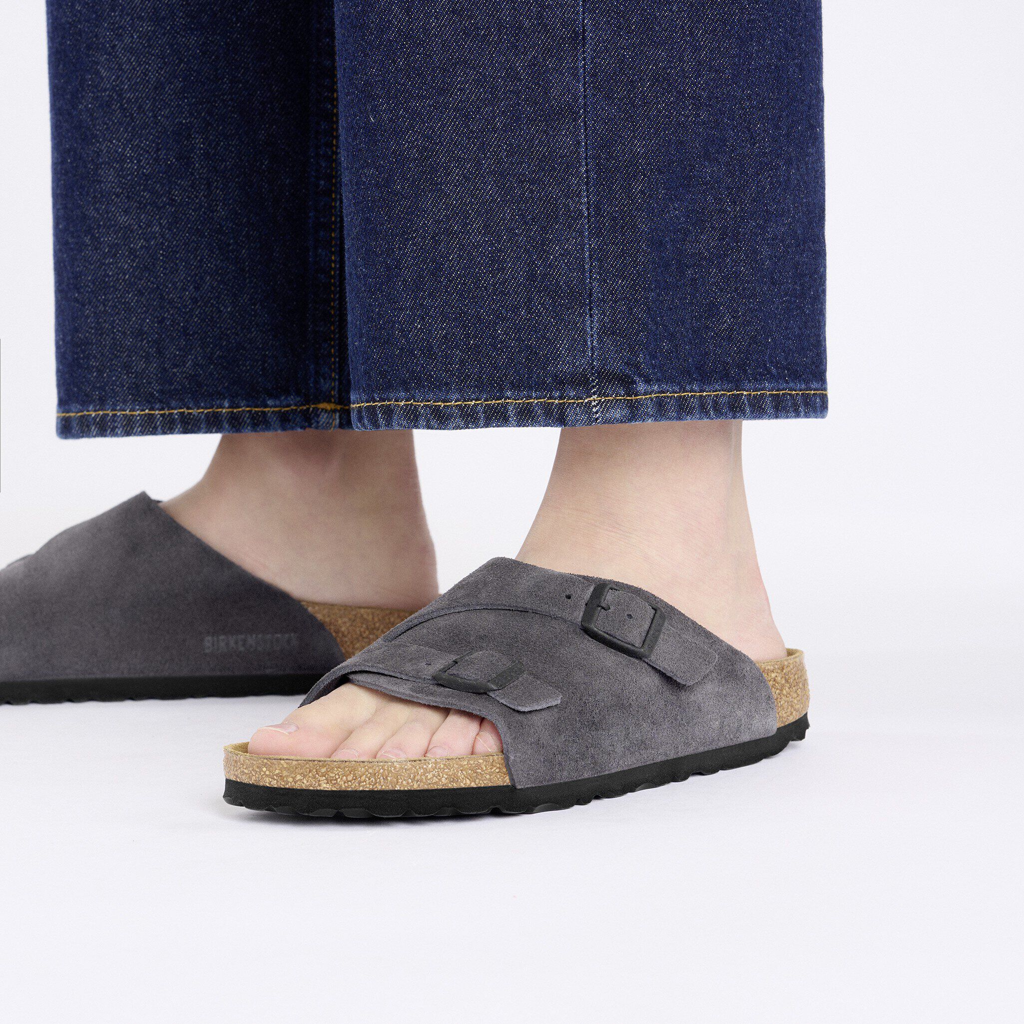 Zürich Suede Leather in Color Velvet Grey | BIRKENSTOCK US