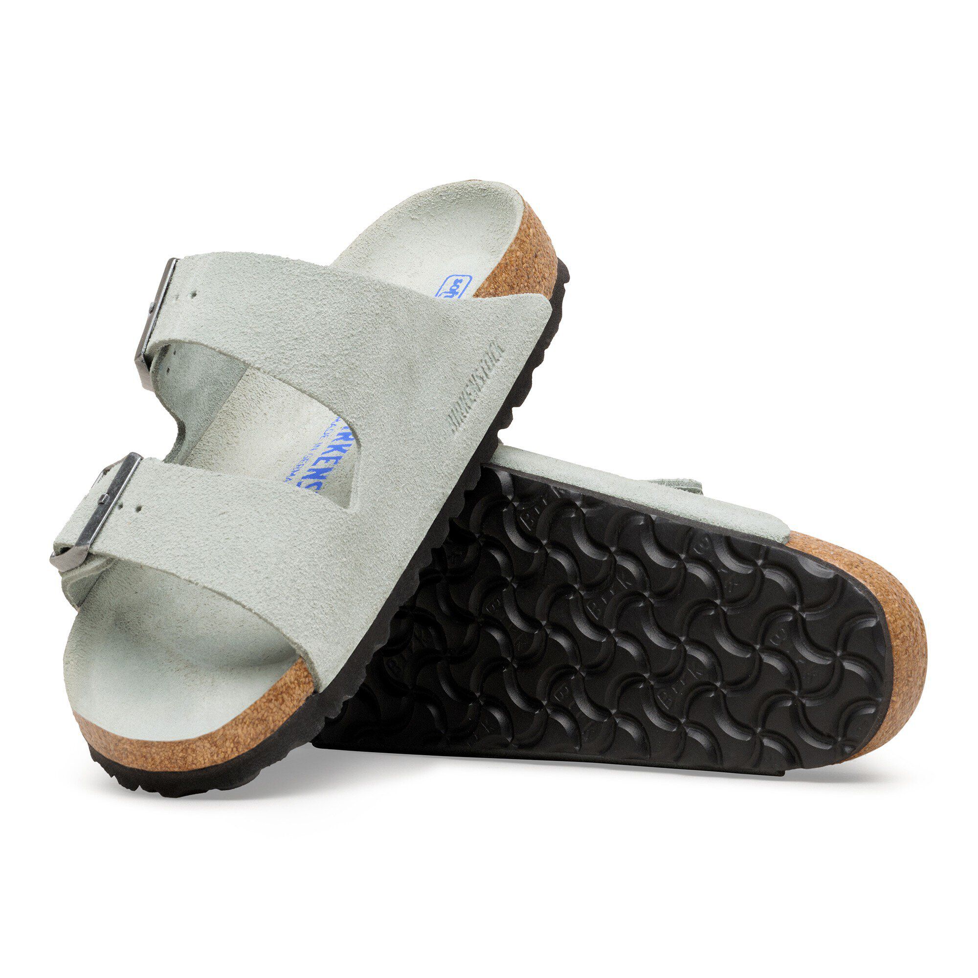 Arizona Soft Footbed Suede Leather with outer sole details