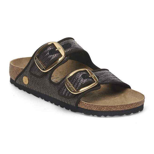 Arizona Big Buckle Textile in Color Raffia Black BIRKENSTOCK Canada