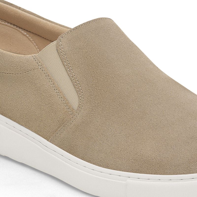 BIRKENSTOCK Oswego Suede Leather Taupe Trail Easy detail