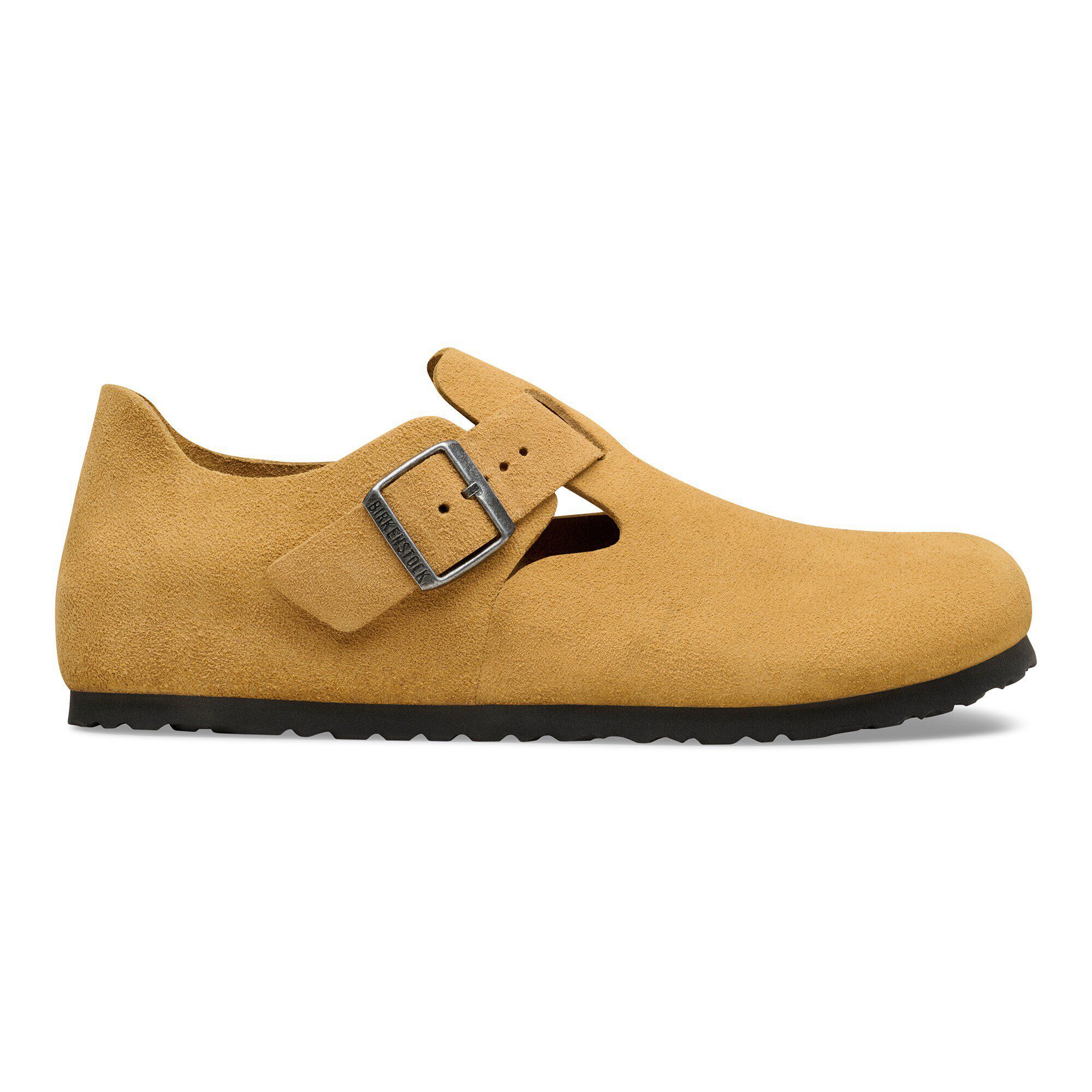 London Suede Leather in Color Cork Brown | BIRKENSTOCK US