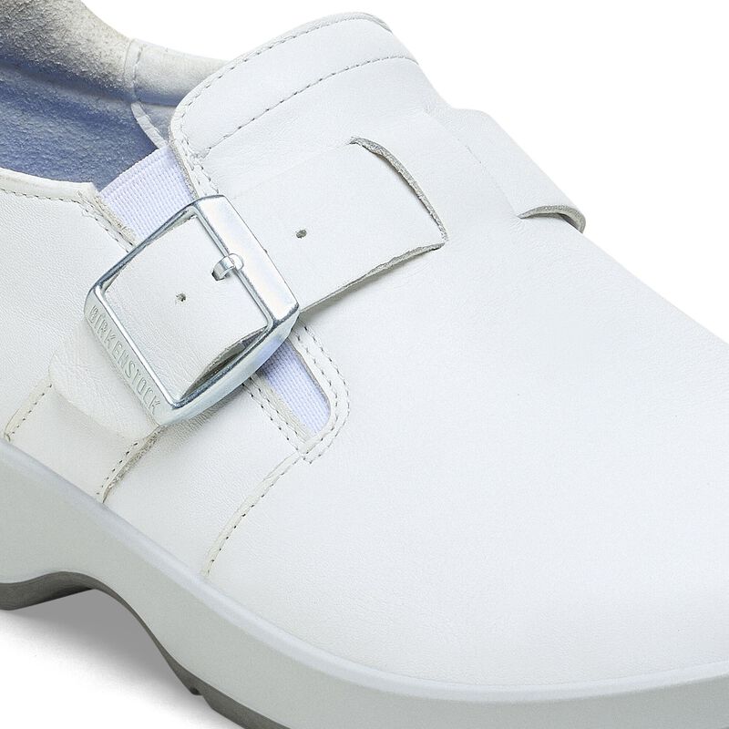BIRKENSTOCK Caris PRO Natural Leather White Trail Easy detail