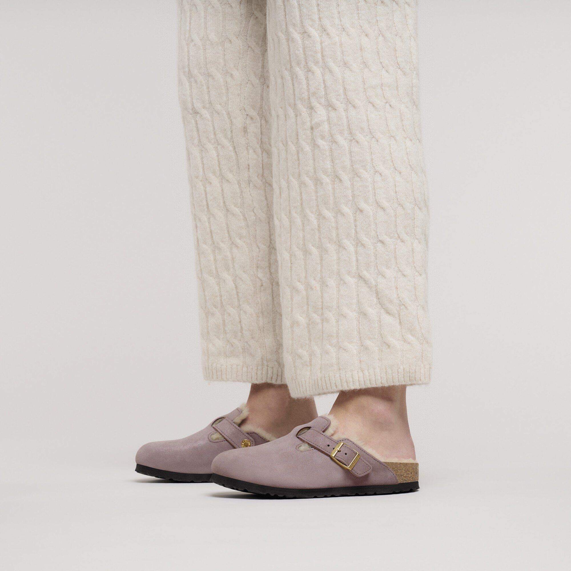 Boston Shearling Su&egrave;de-Shearling