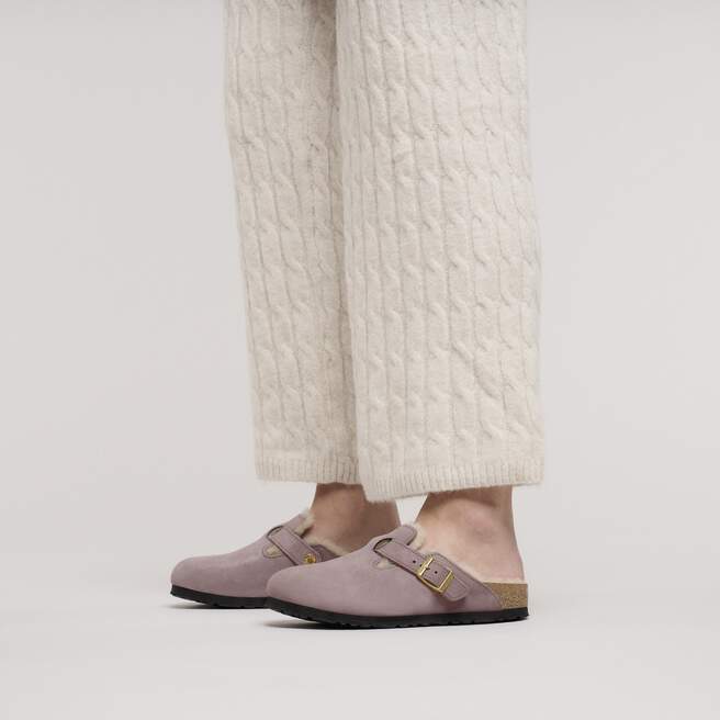 Boston Shearling Suede Leather-Shearling