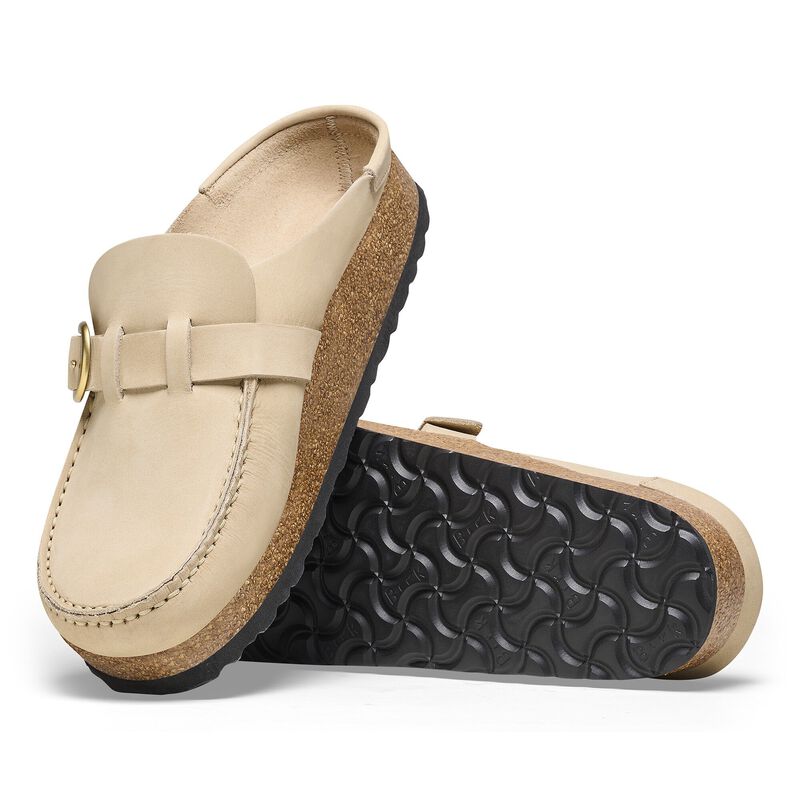 BIRKENSTOCK Buckley Nubuck Leather Sandcastle City Comfort detail