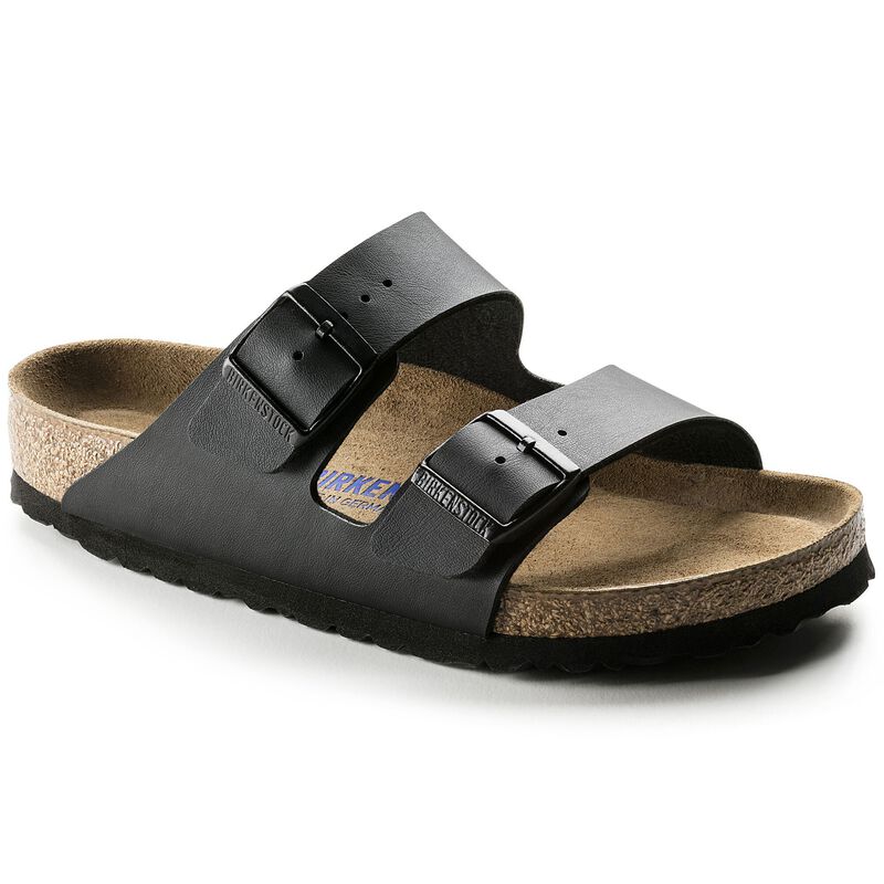 BIRKENSTOCK Arizona Soft Footbed Birko-Flor Black Classic Fit detail