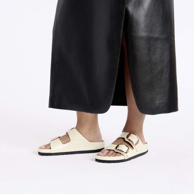 Arizona Big Buckle Natural Leather Patent