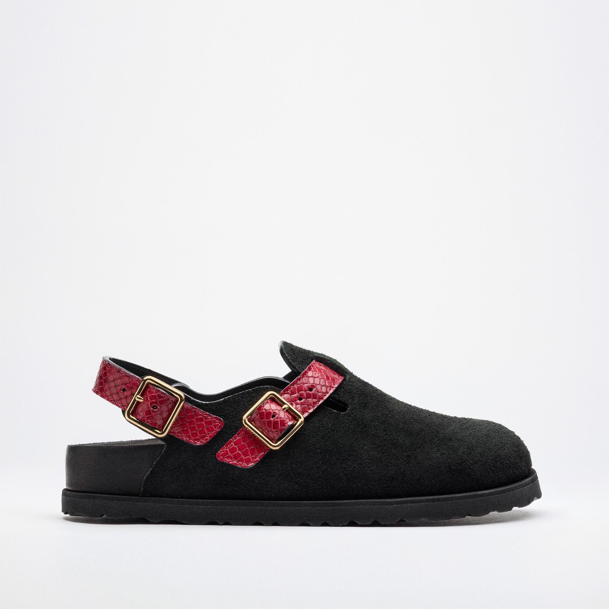 BIRKENSTOCK 1774【TOKIO II LINED R】 Tokio II Lined 1774 Leather in Color Red | BIRKENSTOCK US