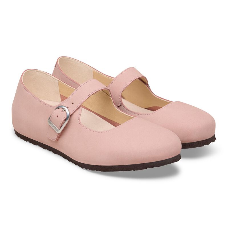 BIRKENSTOCK Santa Clarita Nubuck Leather Pink Clay Classic Fit detail