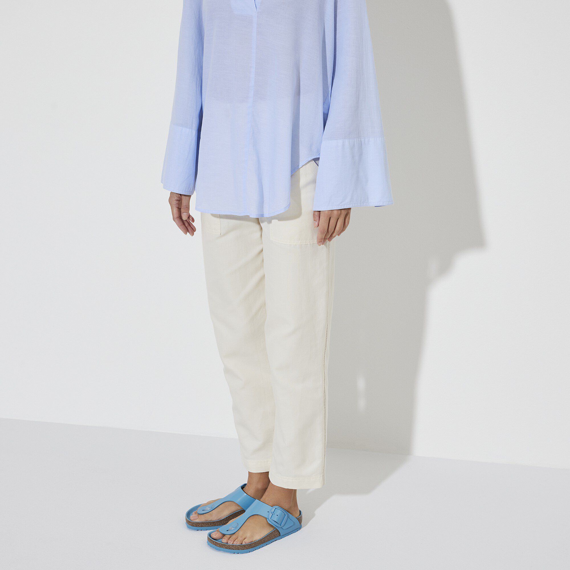 Gizeh Big Buckle Natural Leather Patent