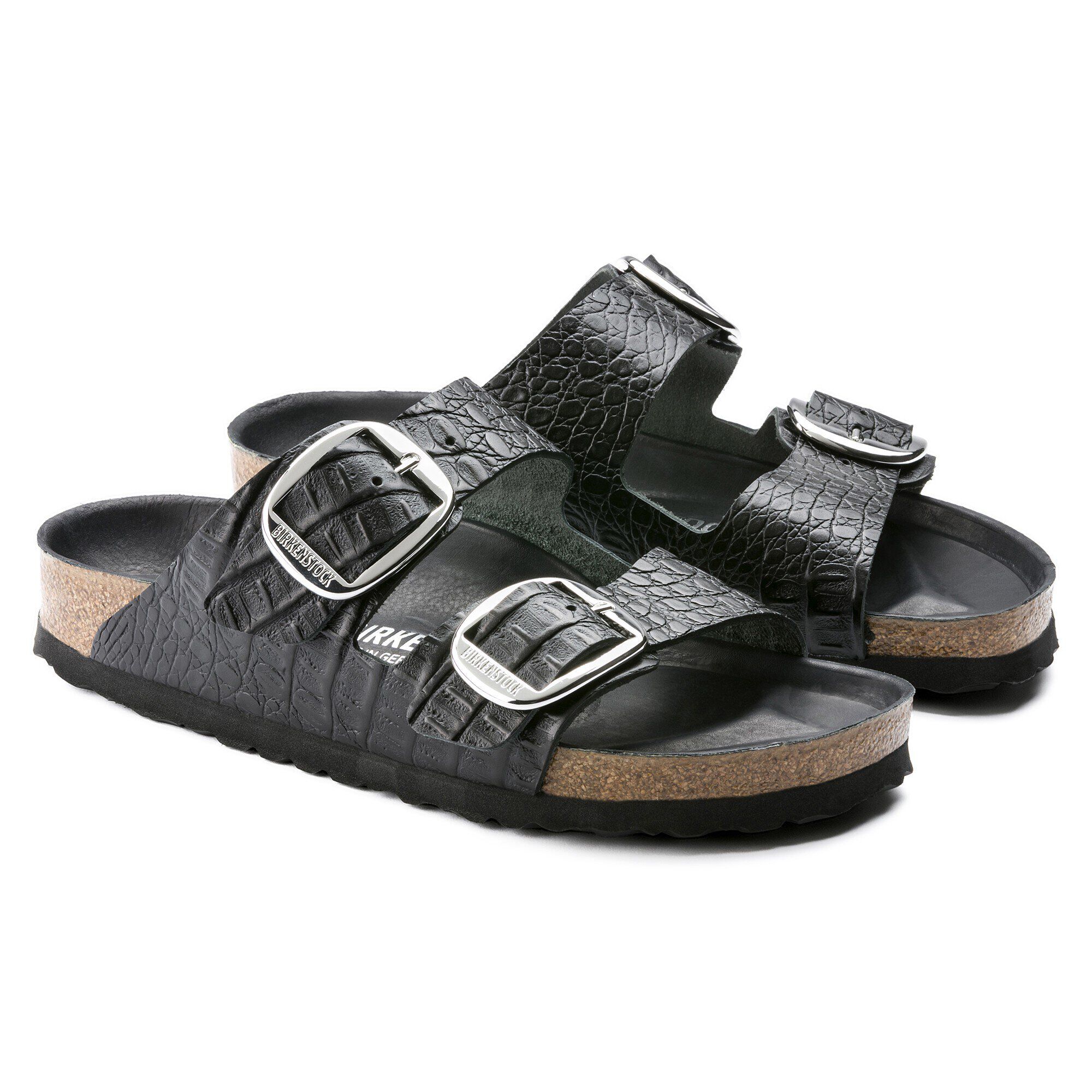 Arizona Big Buckle Embossed Leather - shown as a pair