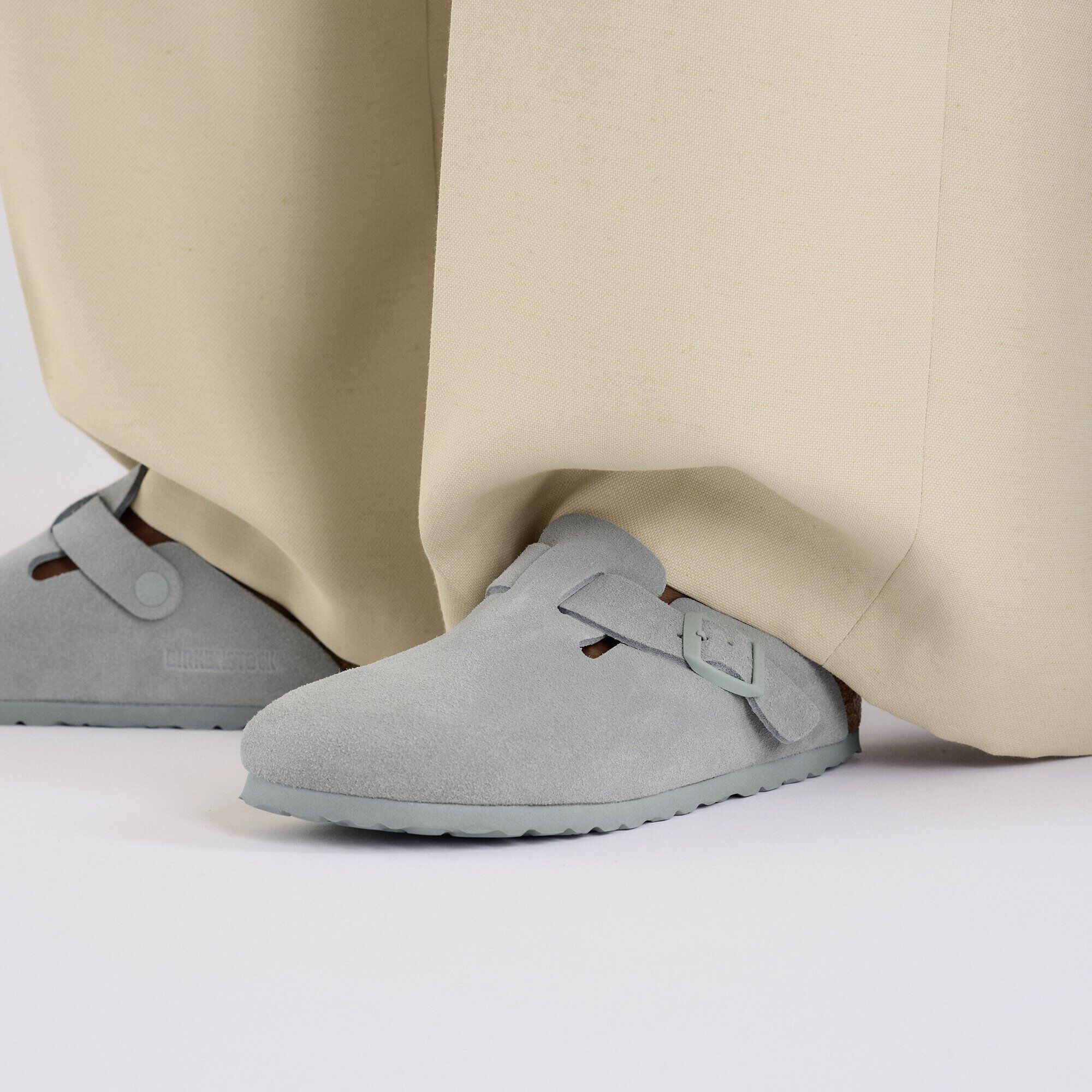 Boston Suede Leather Close-up with a female model