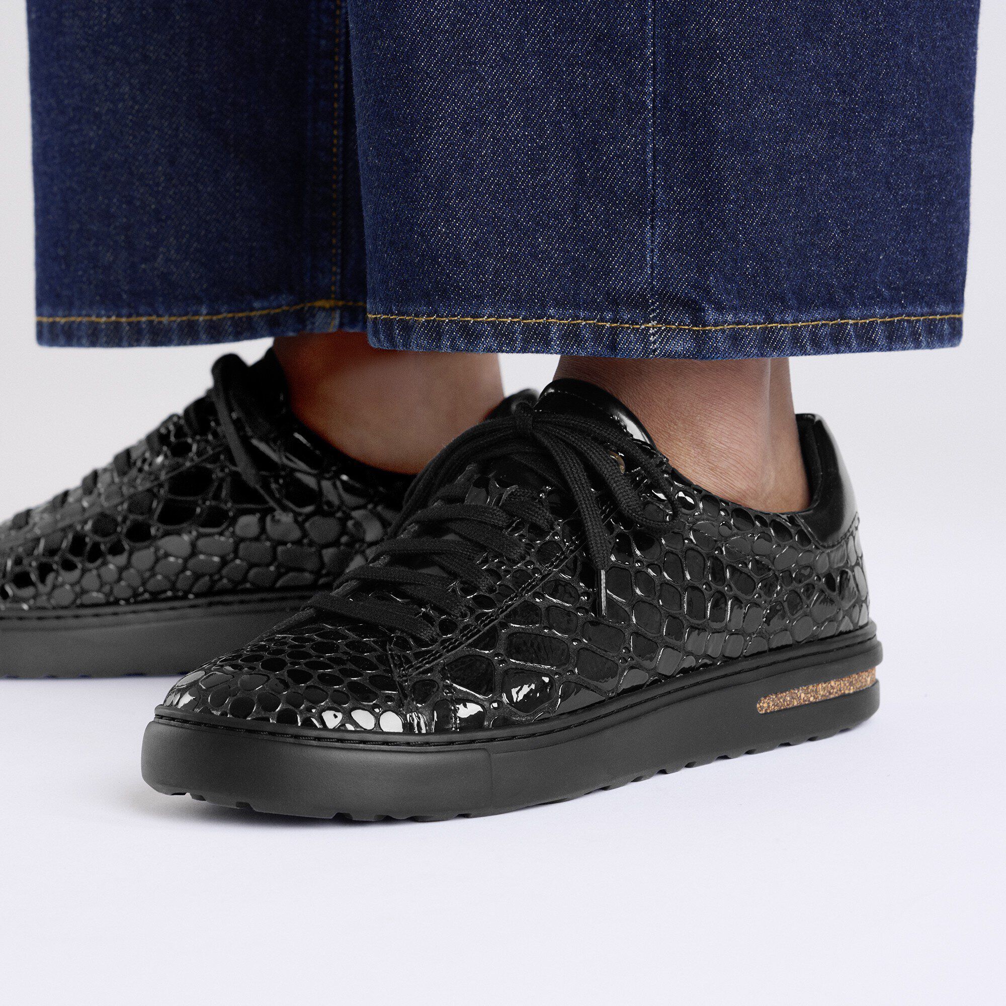 Bend Low Leather Patent in Color Black | BIRKENSTOCK US