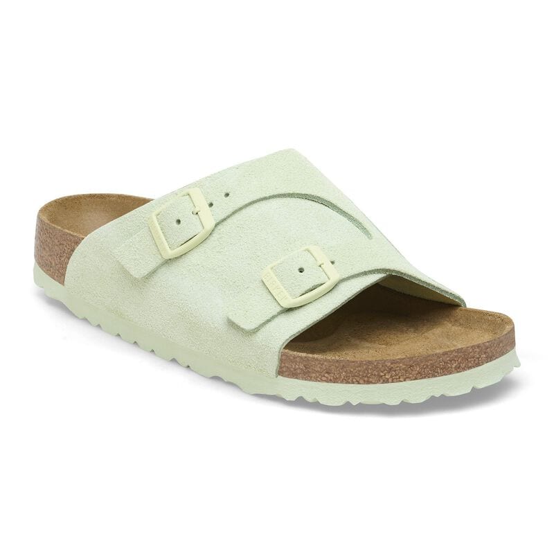 BIRKENSTOCK Zürich Suede Leather Black Lounge Fit detail