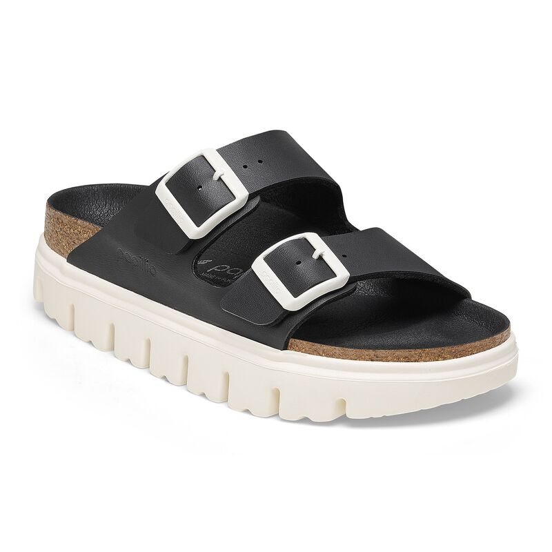 BIRKENSTOCK Arizona Chunky Birko-Flor Black/Black Trail Easy detail