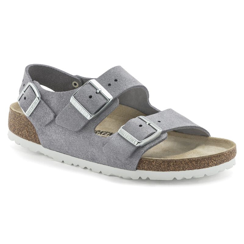 BIRKENSTOCK Milano Suede Leather Purple Fog Walk Edit detail