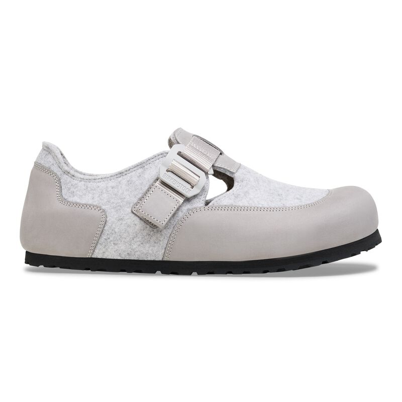 BIRKENSTOCK London Nova Felt Leather/Textile/Felt Stone Coin Easy Walk detail