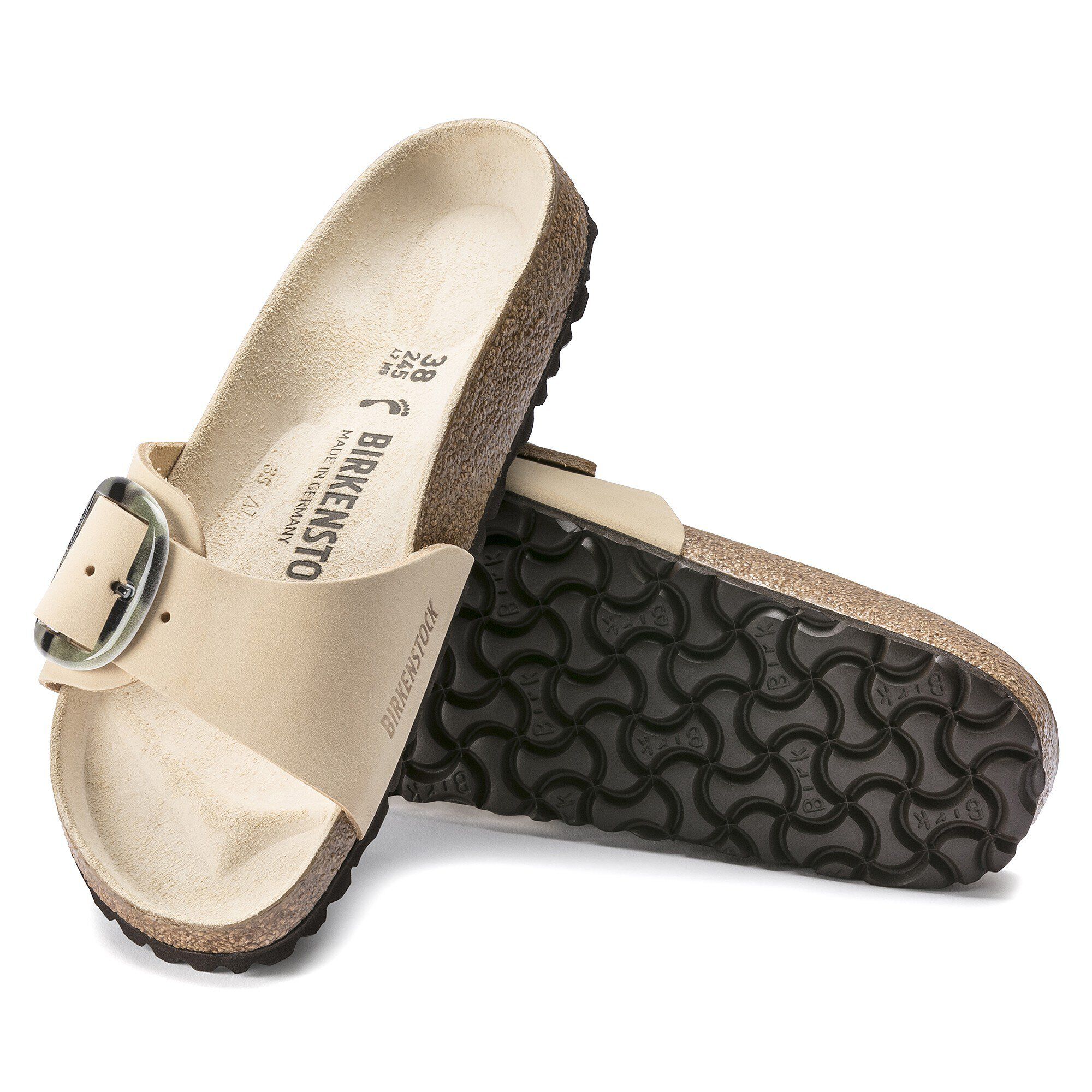 Madrid Big Buckle Nubuck Leather