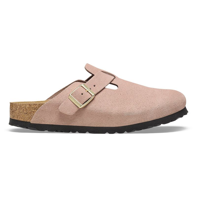 BIRKENSTOCK Boston Suede Leather Light Rose Walk Edit detail