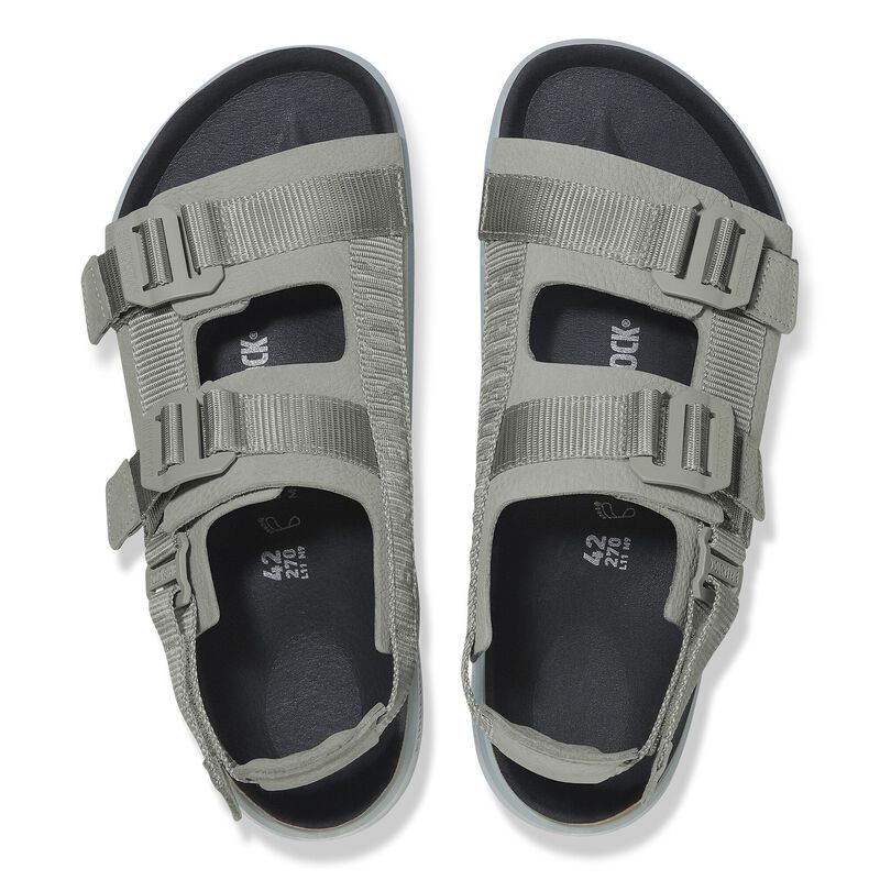 BIRKENSTOCK Shinjuku Leather-Textile Pure Sage Trail Easy detail