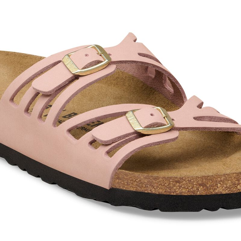 BIRKENSTOCK Granada Nubuck Leather Soft Pink Classic Fit detail