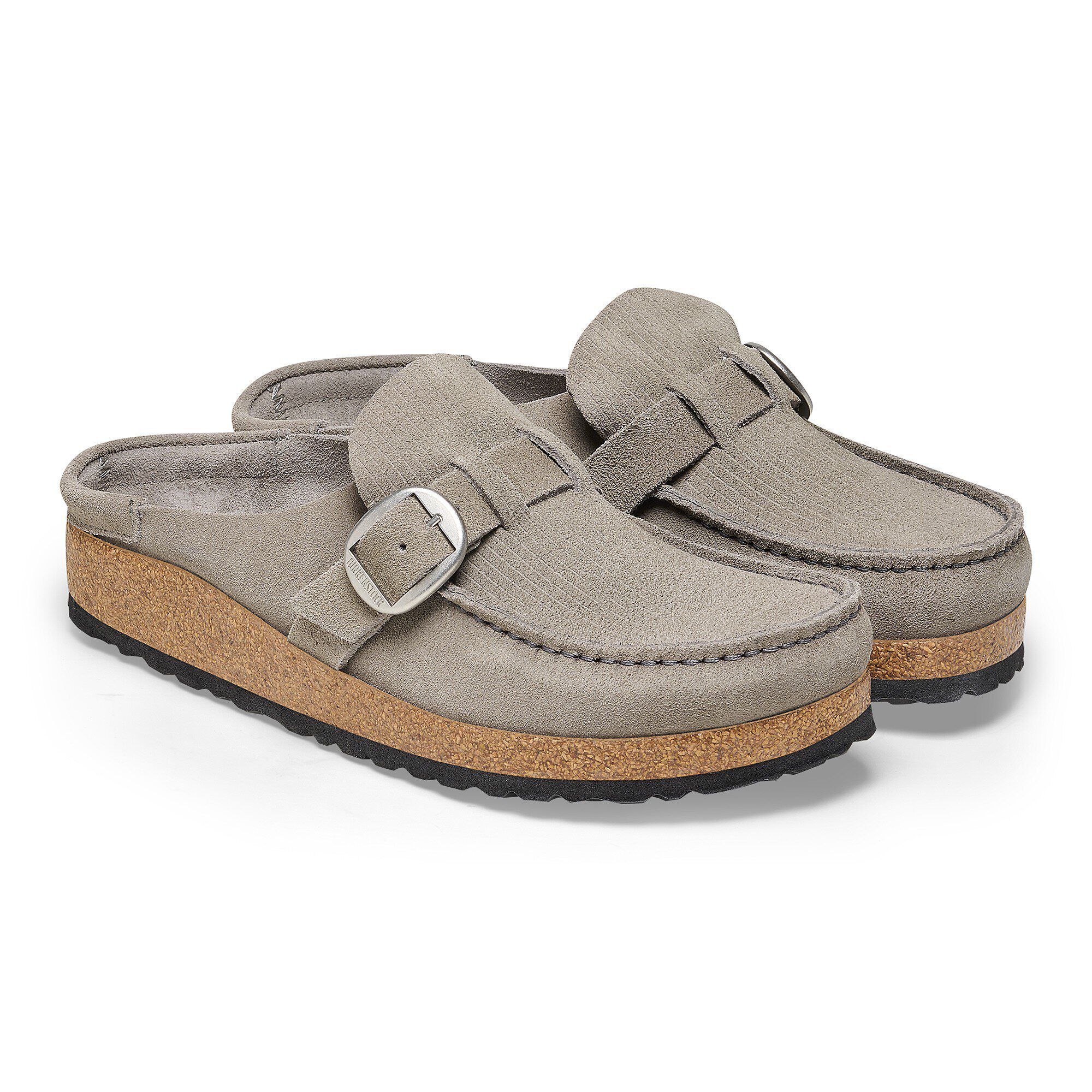 靴 BIRKENSTOCK:BUCKLEY CORDUROY Buckley Suede Embossed in Color Corduroy Cork Brown