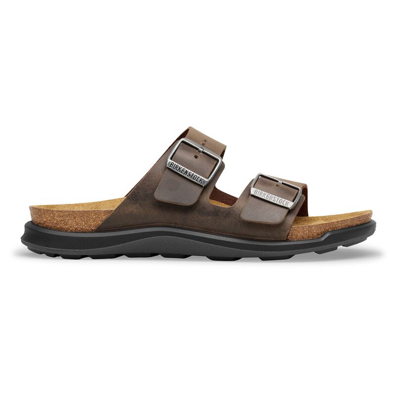 BIRKENSTOCK Arizona Crosstown Waxy Leather Habana Trail Easy detail