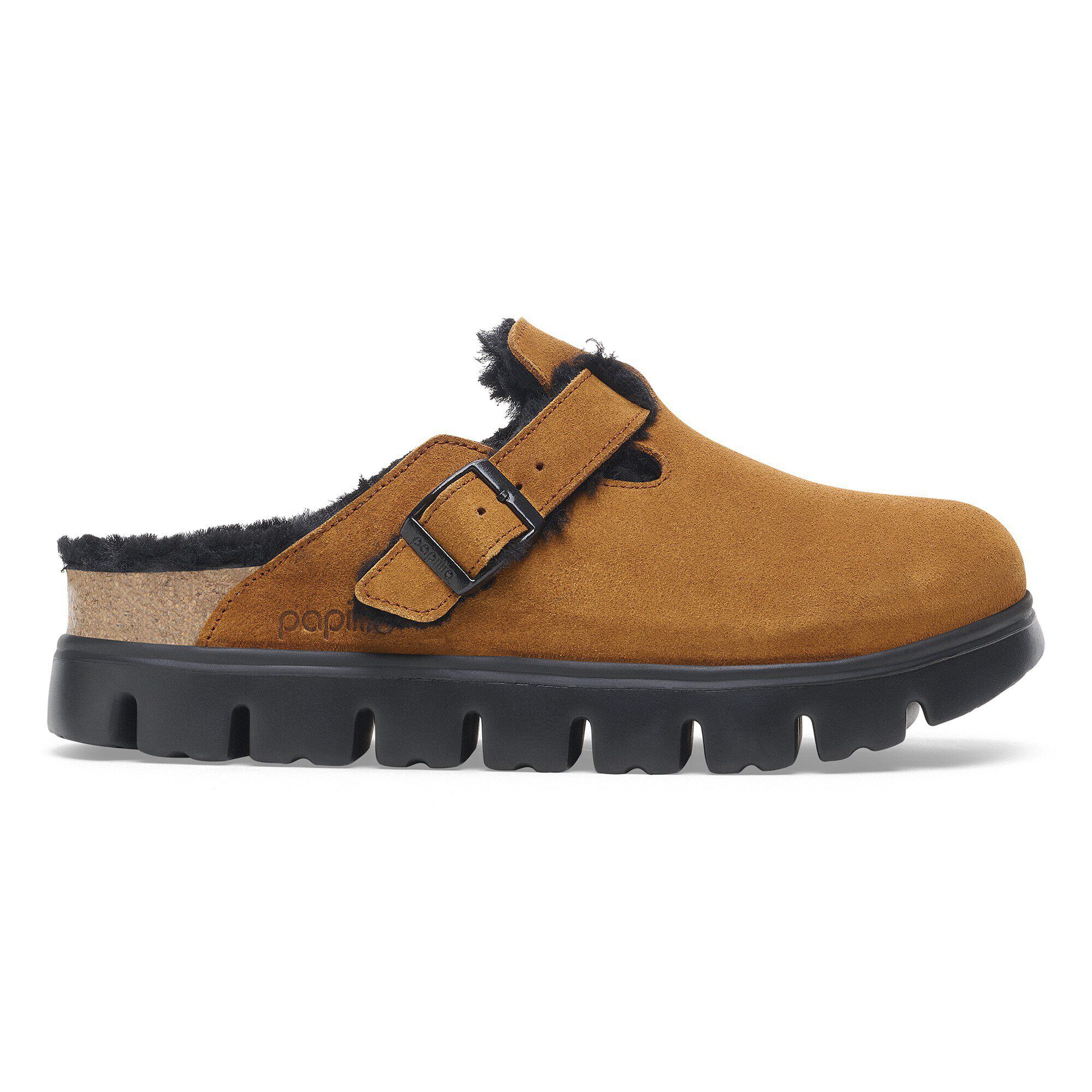 Boston Chunky Shearling Suede Leather