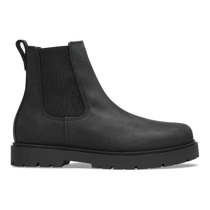 BIRKENSTOCK Highwood Slip On Mid Natural Leather Oiled Black Trail Easy detail