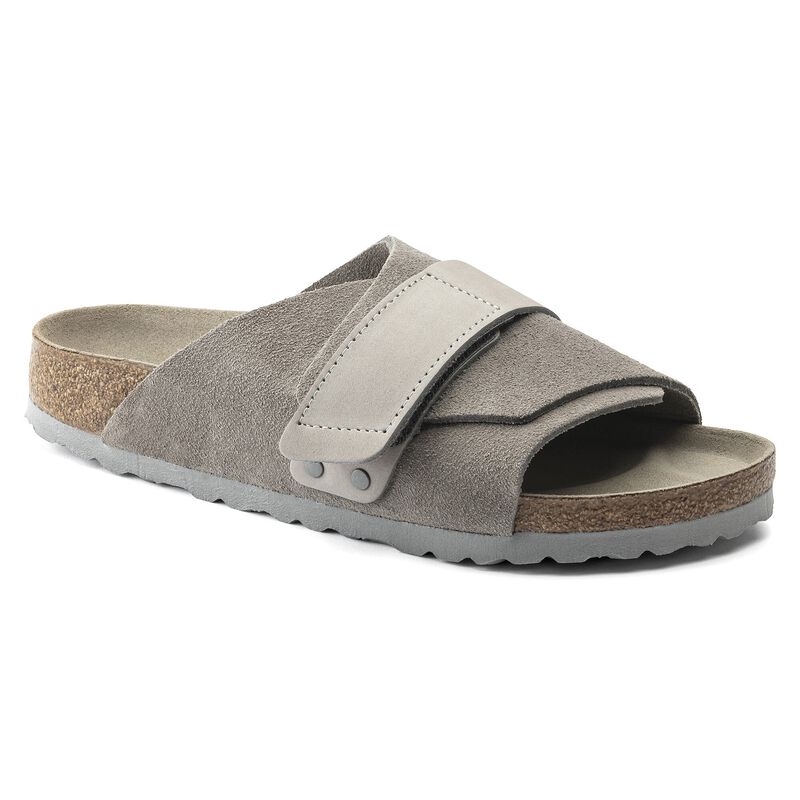 BIRKENSTOCK Kyoto Nubuck Leather/Suede Stone Coin Daily Comfort detail