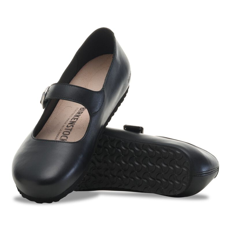 BIRKENSTOCK Santa Clarita Natural Leather Black Classic Fit detail
