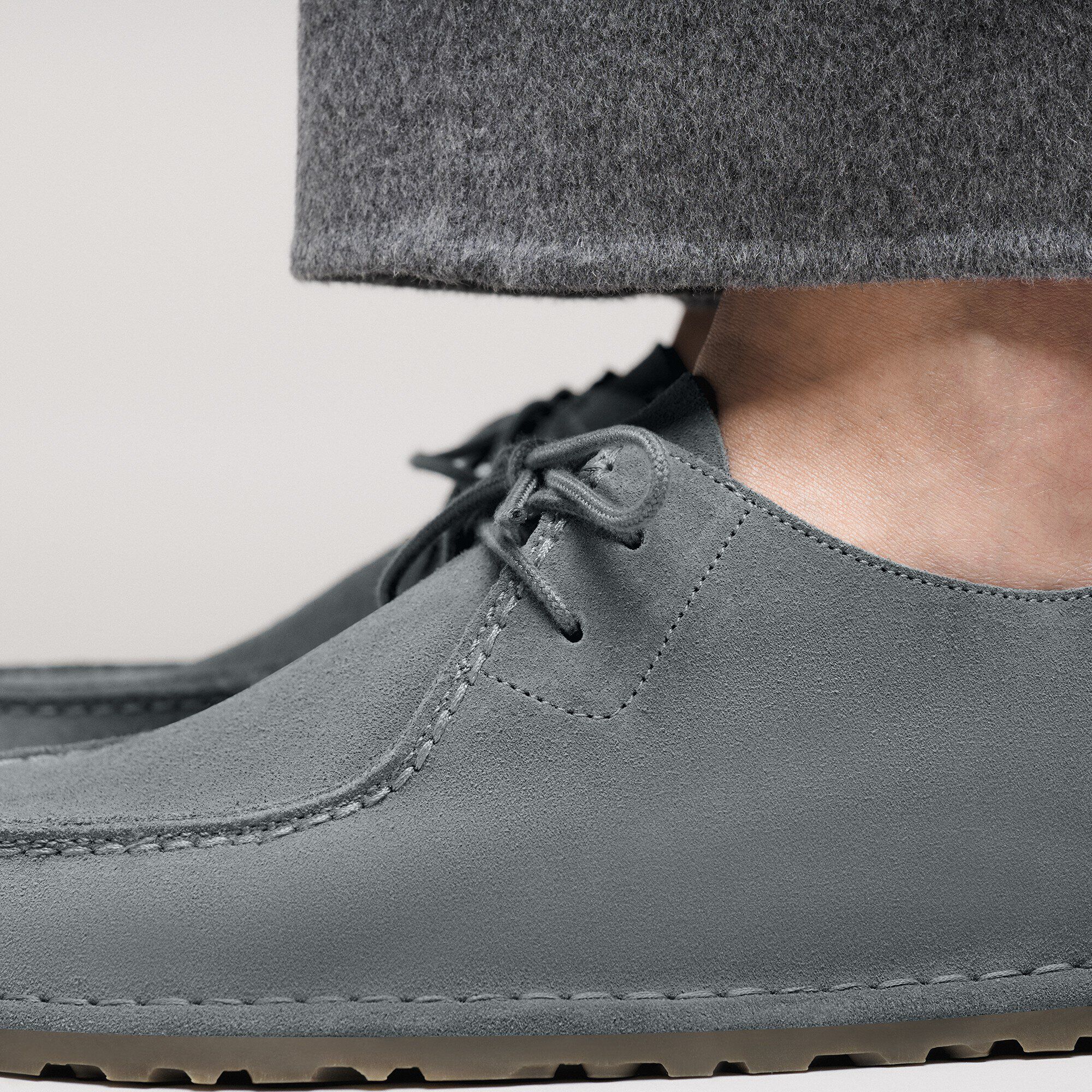 Utti Lace Suede Leather Close-up with a male model