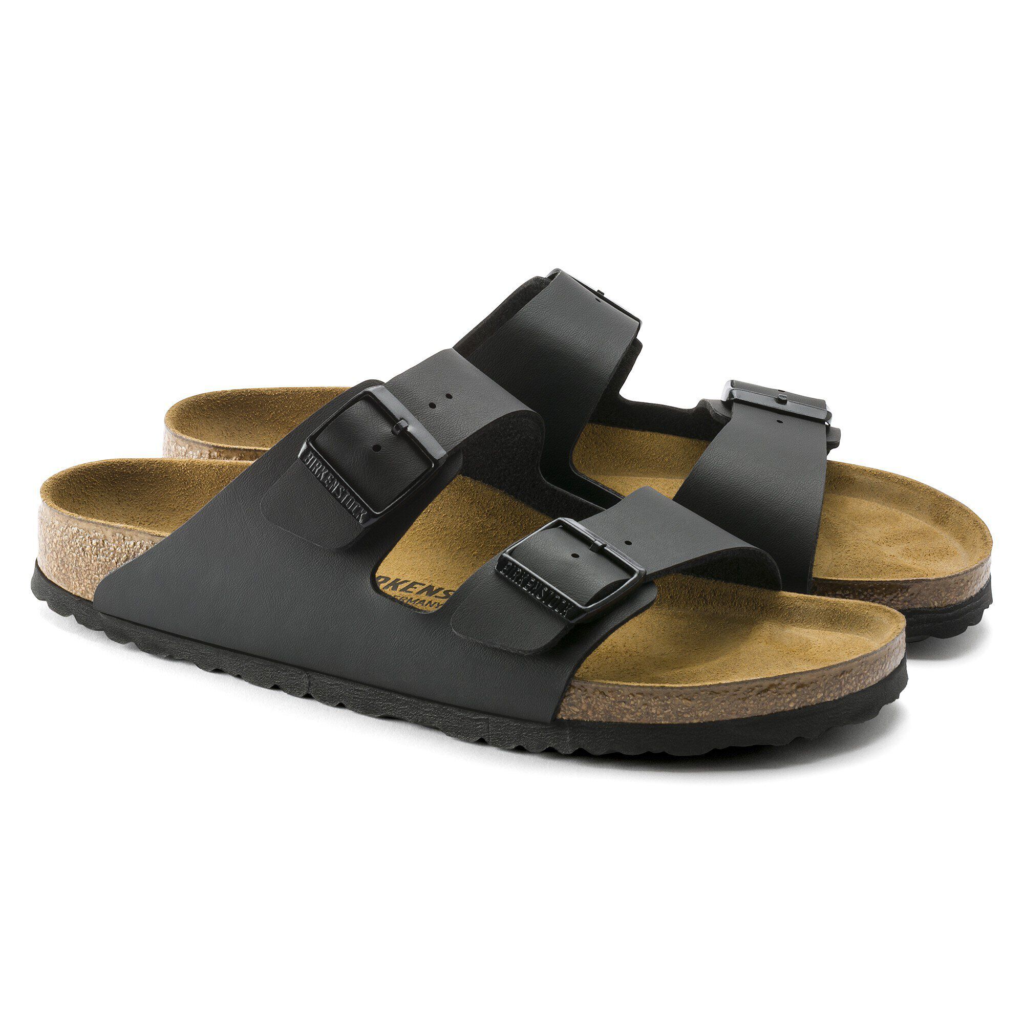 BIRKENSTOCK Arizona BS 36 ブラック Birkenstock Arizona Split Leather & Suede Sandal, 36, Black