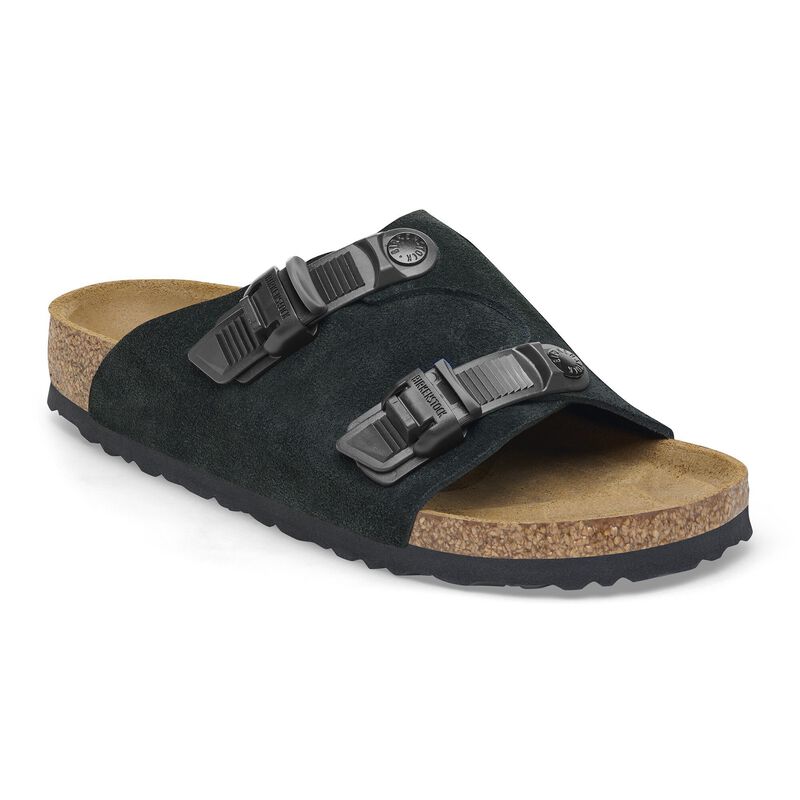 BIRKENSTOCK Zürich Tech Suede Leather Ultra Blue Trail Easy detail