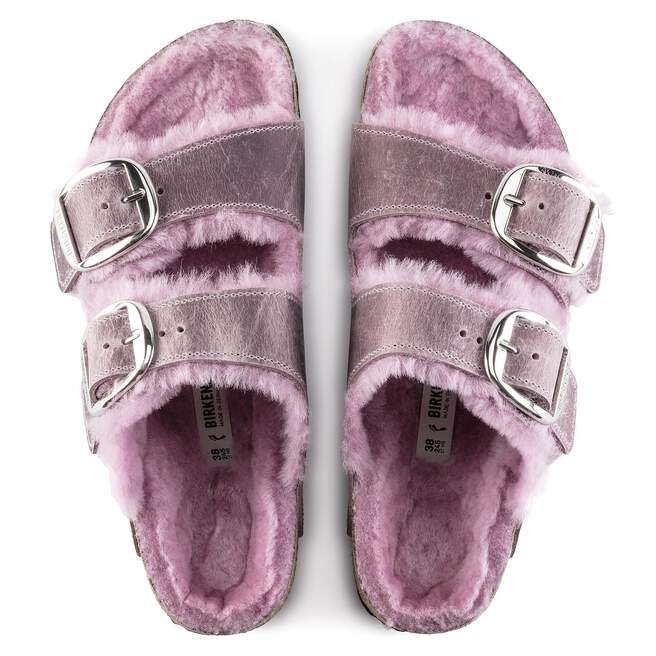 Arizona Big Buckle Shearling Cuir huilé