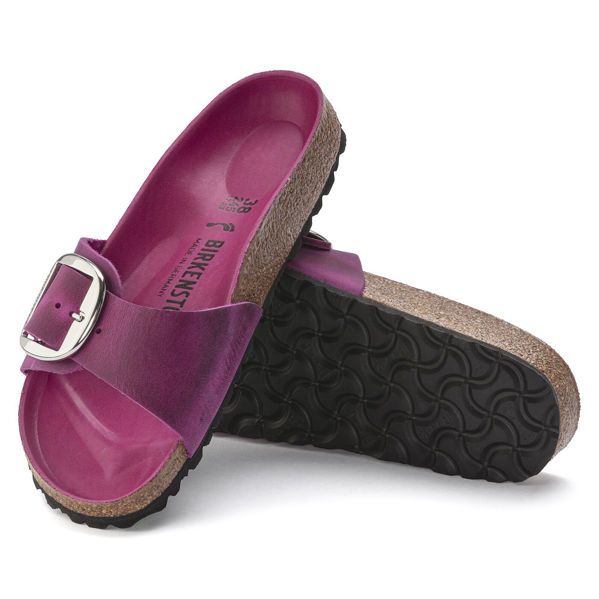 Madrid Big Buckle Cuir huil&eacute;