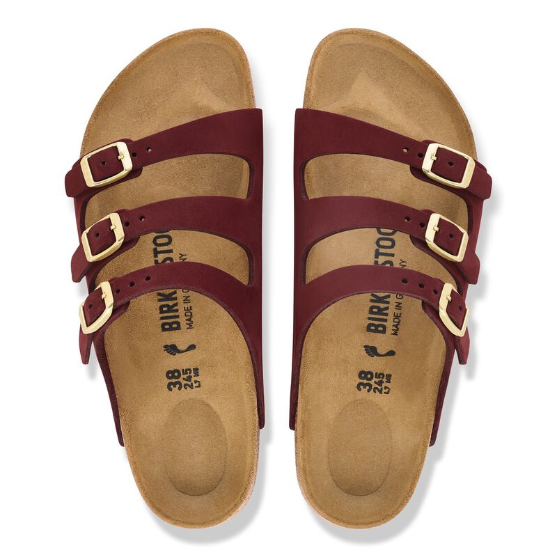 BIRKENSTOCK Florida Fresh Nubuck Leather Zinfandel Walk Edit detail