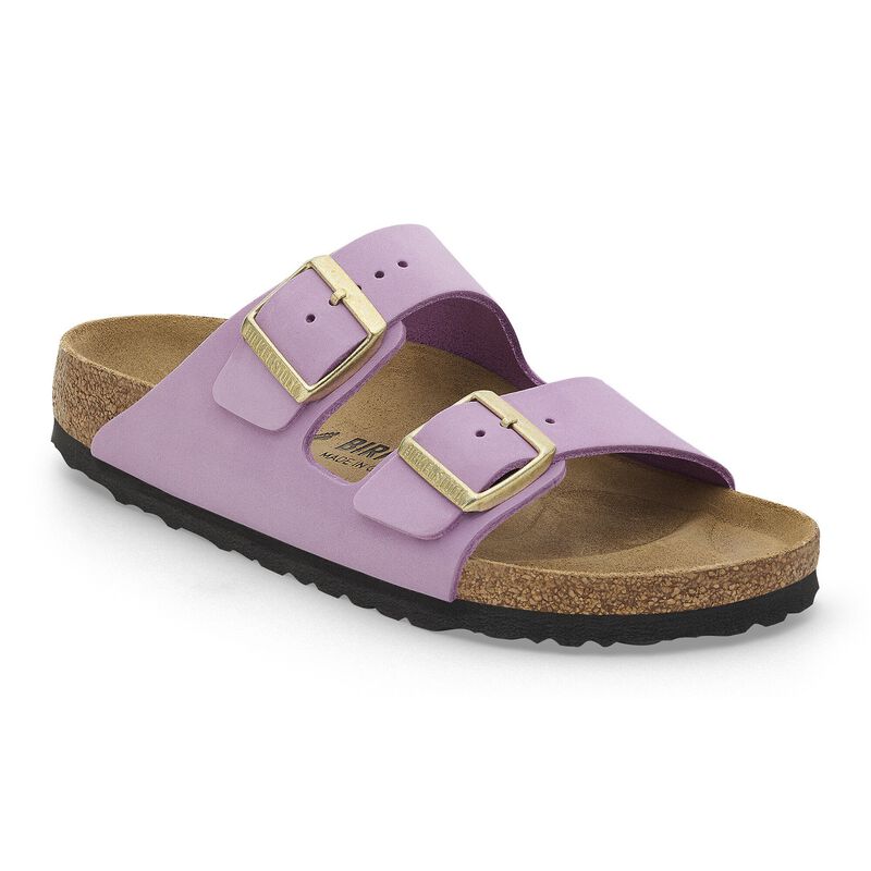 BIRKENSTOCK Arizona Nubuck Leather Stone Blue Daily Comfort detail