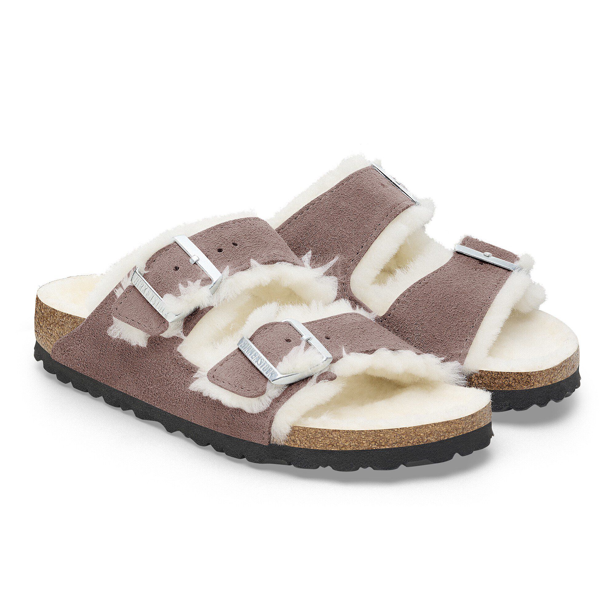 新品 BIRKENSTOCK ARIZONA SHEARLING Arizona Shearling Suede Leather in Color Mink | BIRKENSTOCK US