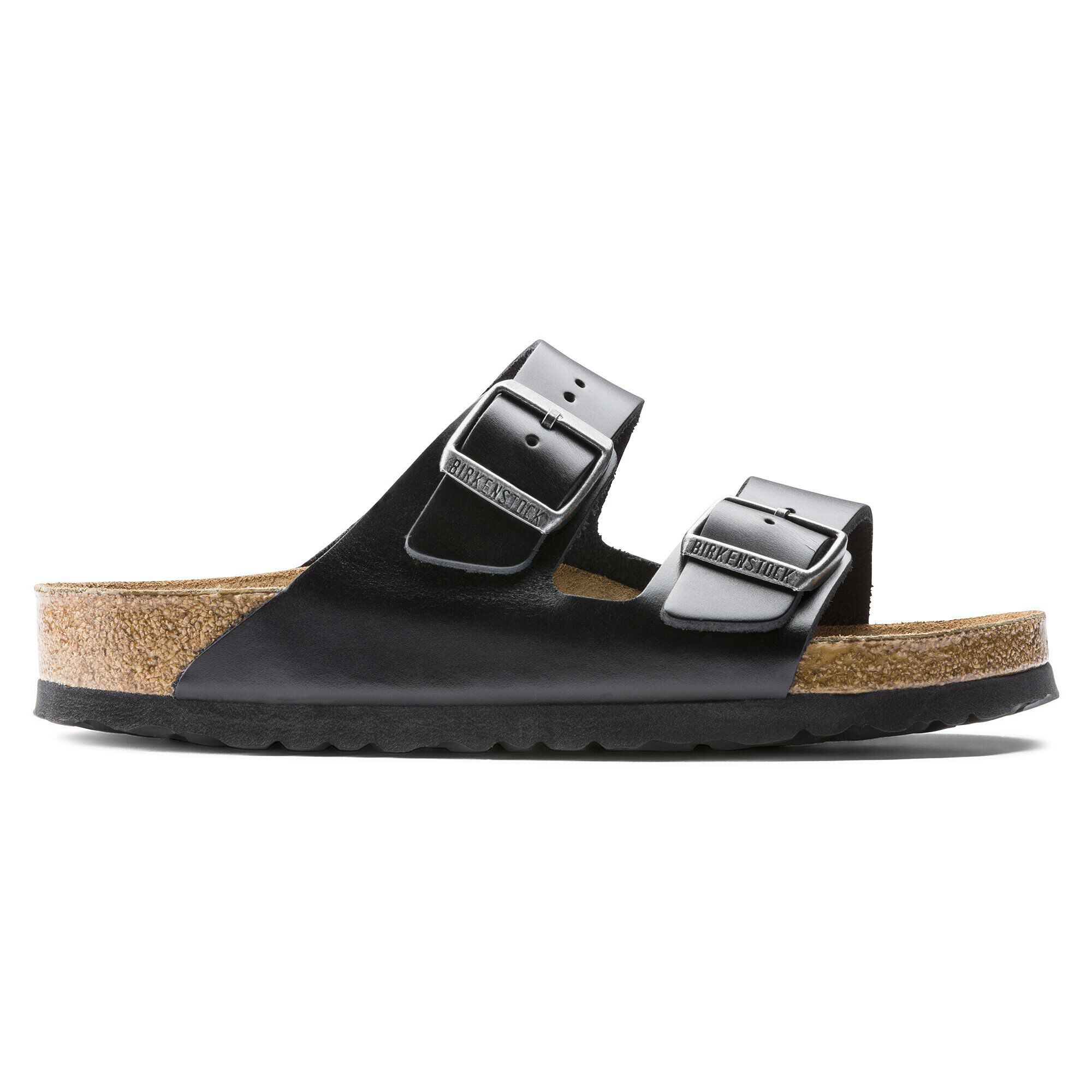 Arizona Soft Footbed Smooth Leather in Color Amalfi Black