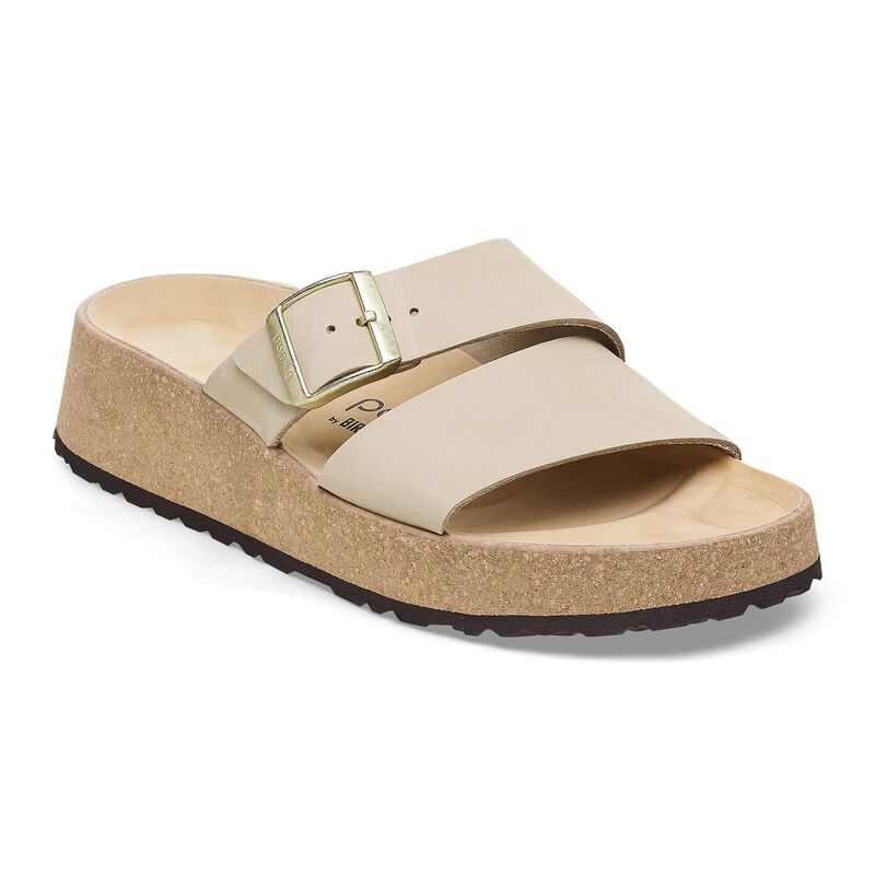 BIRKENSTOCK Almina Nubuck Leather Black Daily Comfort detail