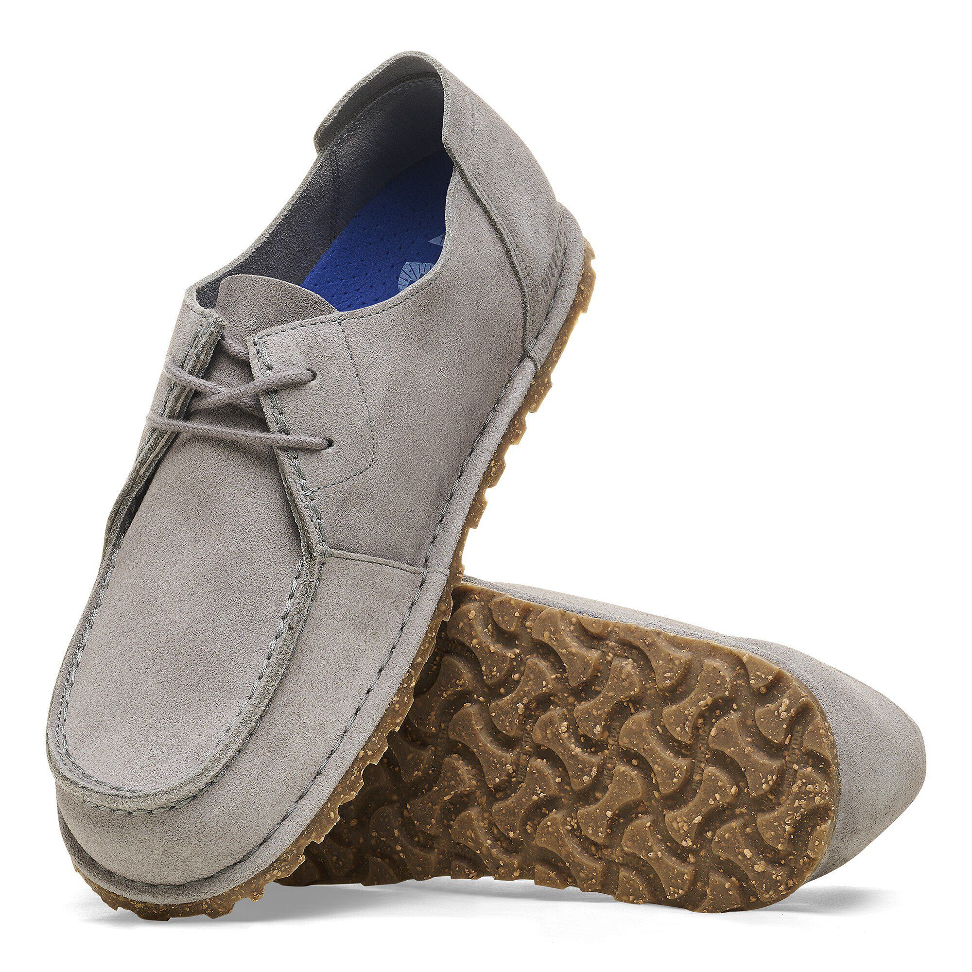 Utti Lace Suede Leather in Color Whale Gray | BIRKENSTOCK US