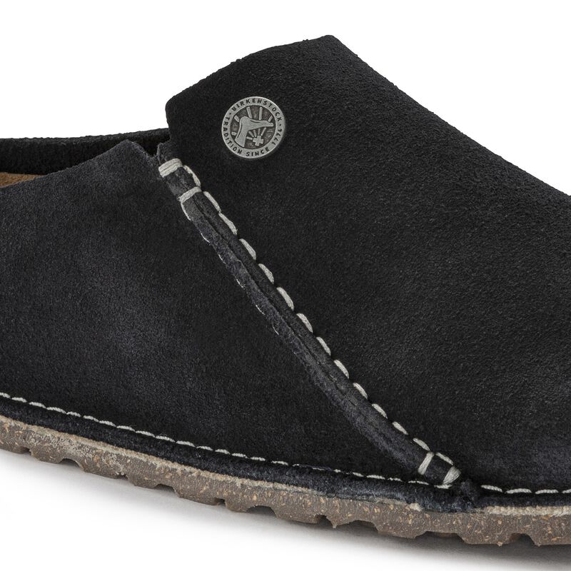 BIRKENSTOCK Zermatt Premium Suede Leather Midnight Blue Soft Footbed detail