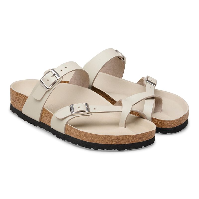 BIRKENSTOCK Mayari Natural Leather New Dressy Oyster Trail Easy detail