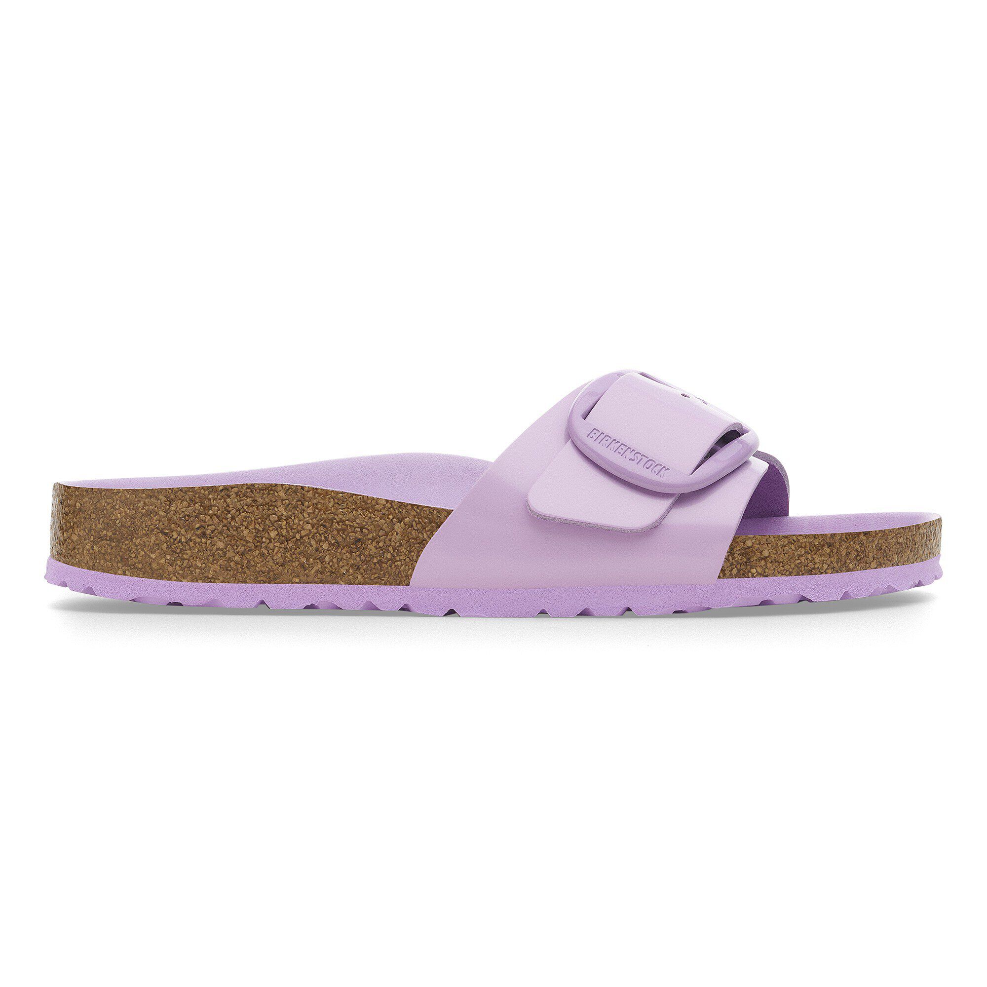 Madrid Big Buckle Natural Leather Patent in Color High-Shine