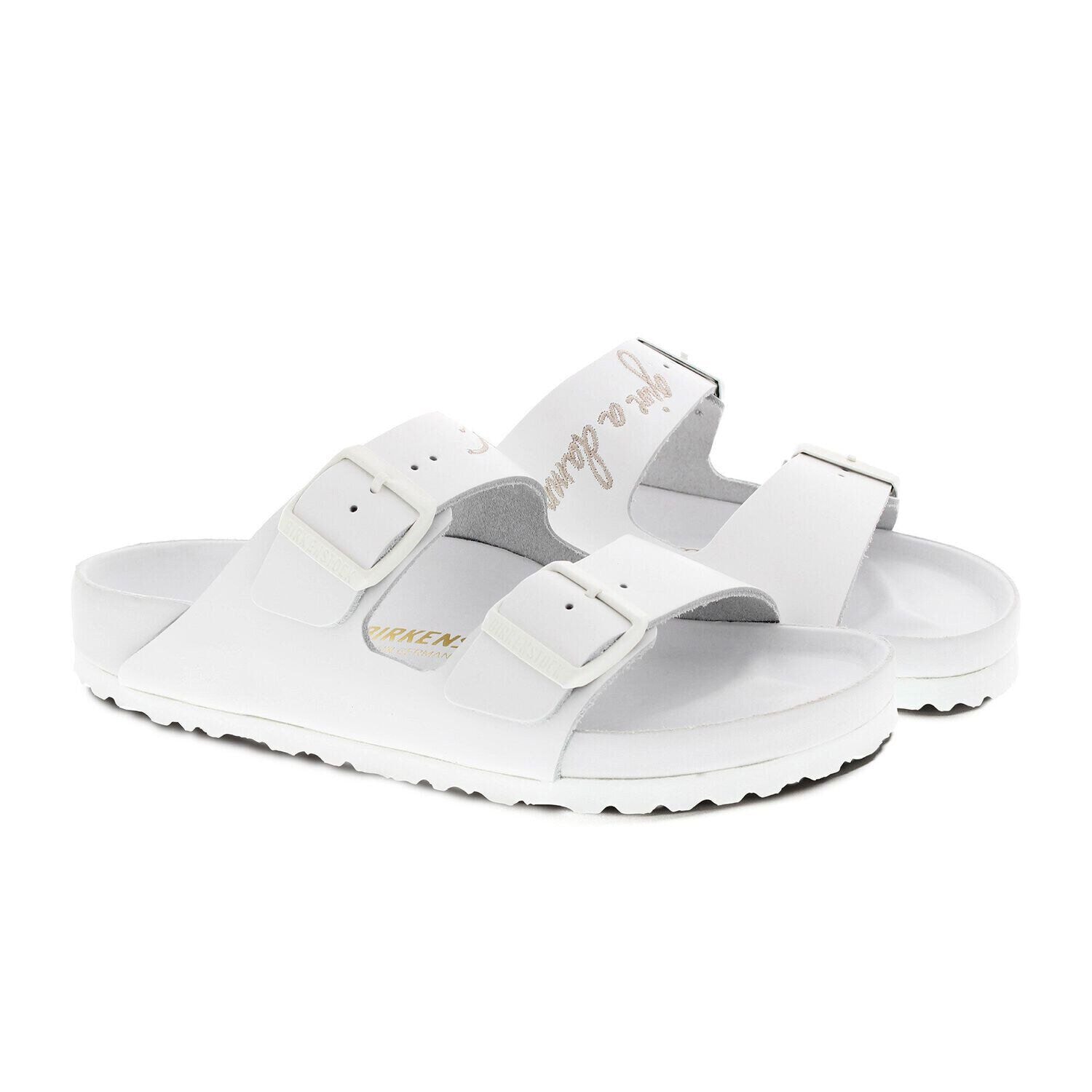 Arizona Lingua Franca Leather in Color White | BIRKENSTOCK US