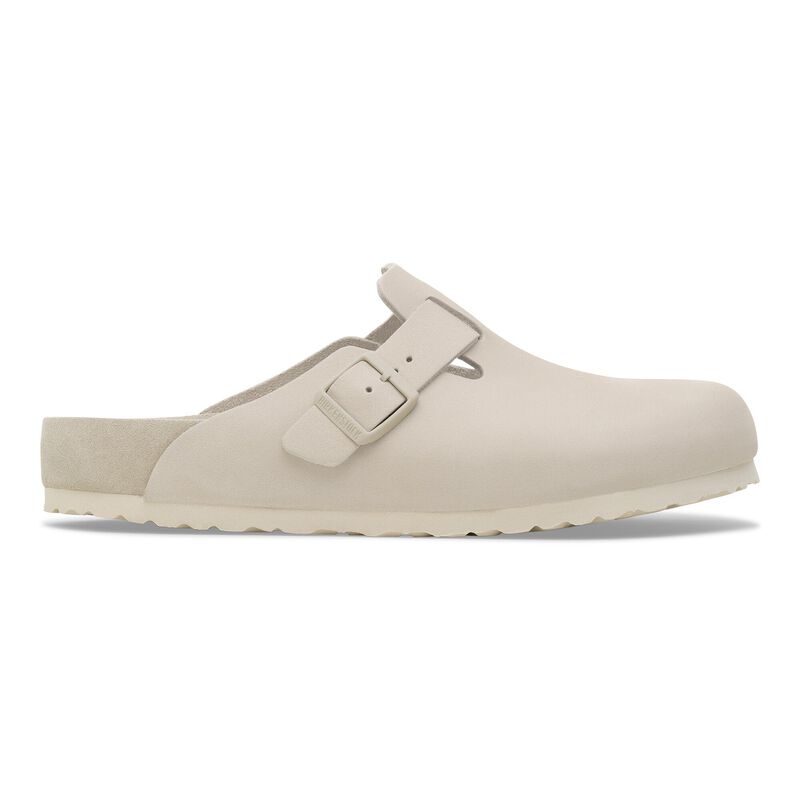 BIRKENSTOCK Boston Nubuck Leather Oyster City Comfort detail