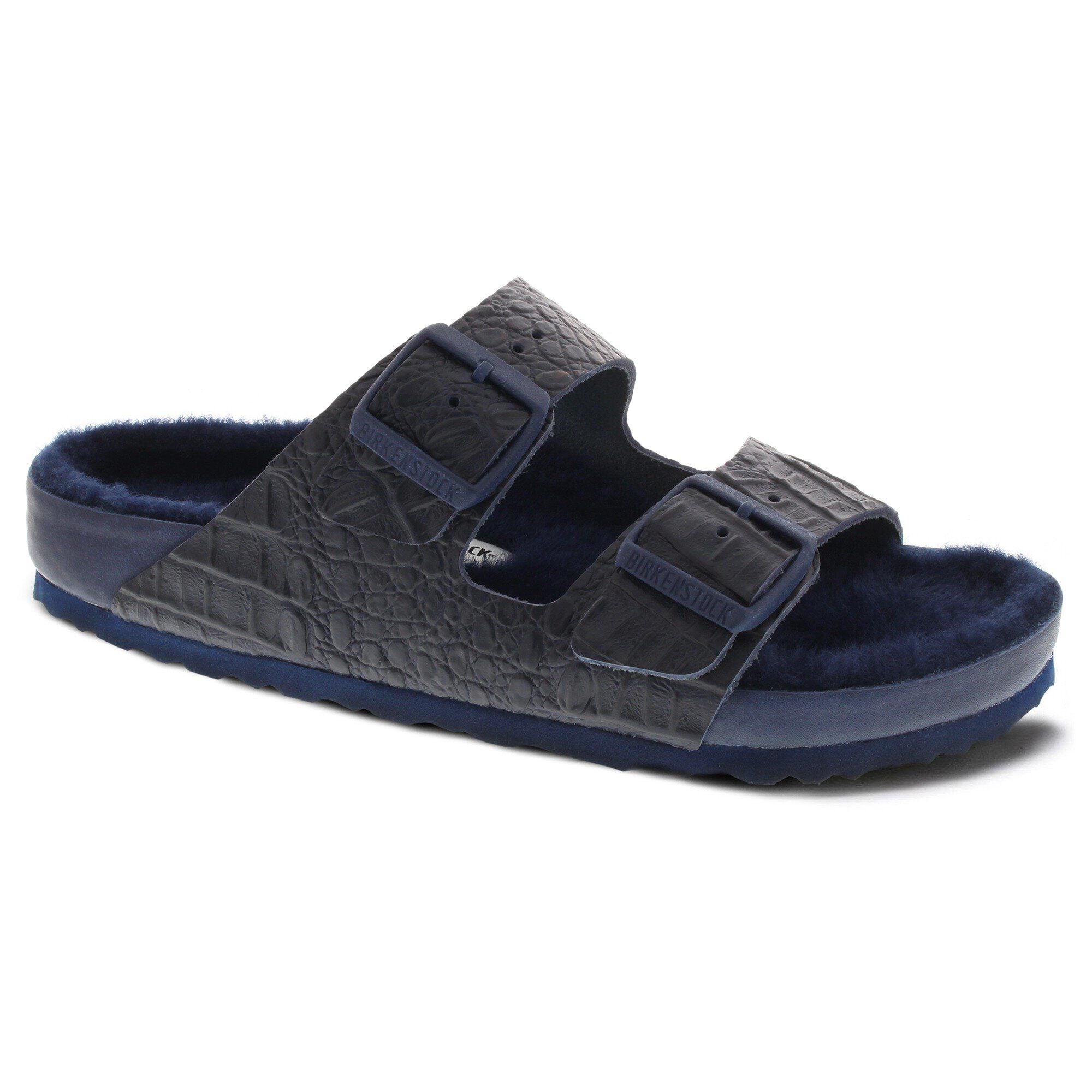 Arizona Leather in Color Croco Navy | BIRKENSTOCK US